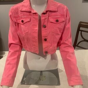 Vanilla Star Bright Pink Jean Jacket